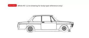 RS0160C BMW White kit type c body, with complete built chassis